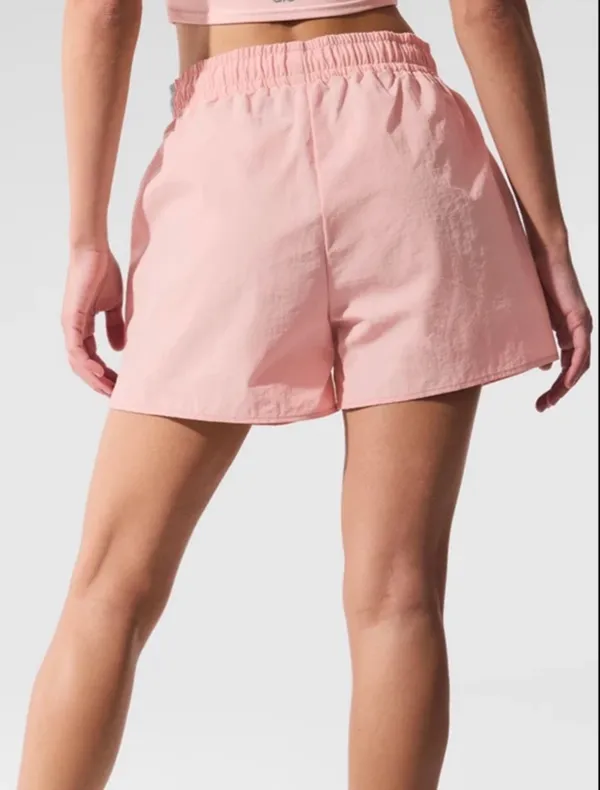 Alo Yoga Alumni Shorts Pink Quartz Medium - Image 2
