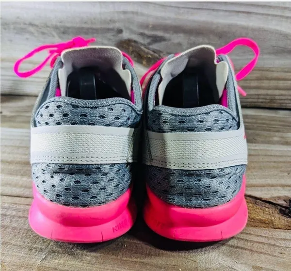 Nike Womens Pink Running Shoes 629496-061 Pink Mesh Sport Lace Up 8 - Image 2