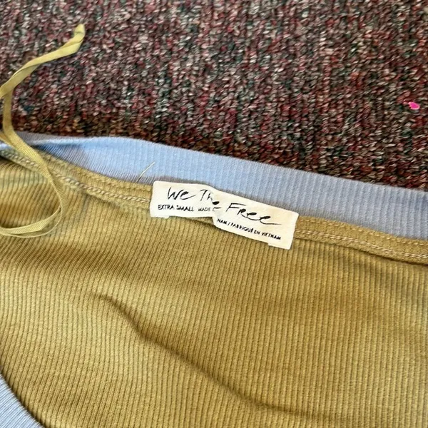 We The Free FREE PEOPLE Feelin it‎ Colorblock Army Combo T-Shirt Size XS OB1068176 $98 - Image 12