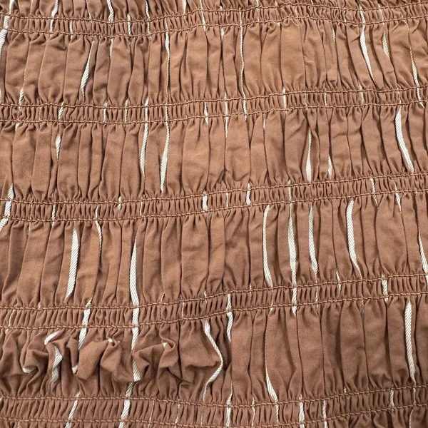 A‎ New Day Brown Ruched Crop Top Spaghetti Straps Women's Size Large - Image 4