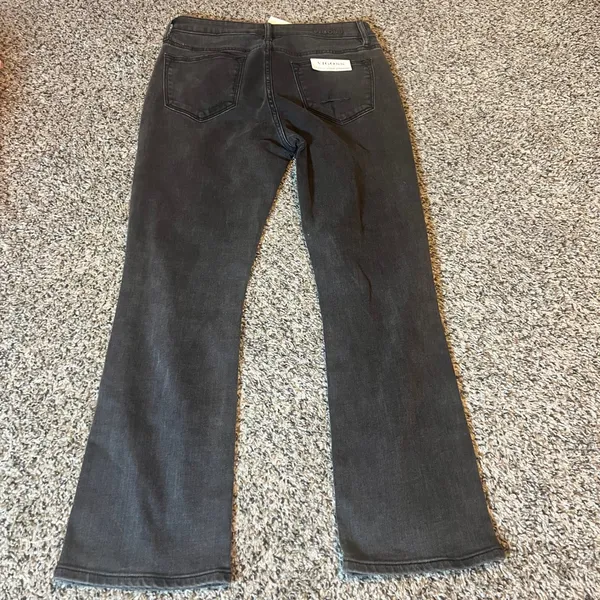 VIGOSS Stevie Crop Straight Jeans Dark Wash‎ Distressed Flair Size 27 - Image 8