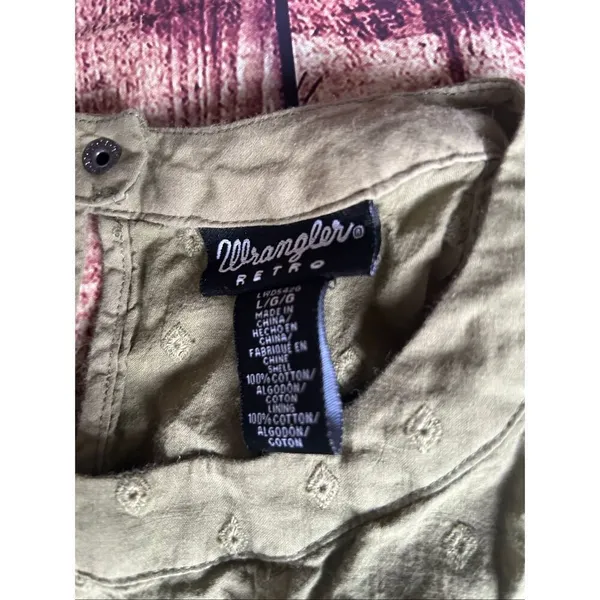 Wrangler Retro Green Dress Size L - Image 2