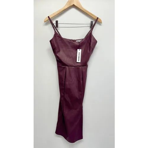 Steve Madden Mini Dress in‎ Cordovan Faux Leather Size 2 Sleeveless NWT - Image 6