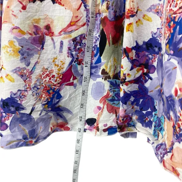 Coldwater Creek Women’s 2XL Floral Pleated Multicolor Cotton Blend Midi Skirt - Image 10