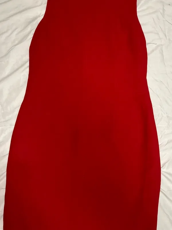 Austin Reed Red Midi Sheath Dress - Image 9