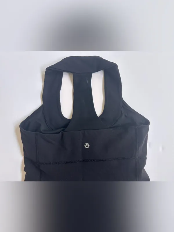 Lululemon Strap It Like It’s Hot Tank Black Built In Bra Size 6 - Image 4