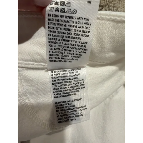 AE AMERICAN EAGLE HI RISE JEGGING NEXT LEVEL STRETCH WOMENS JEANS 6 -White - Image 10