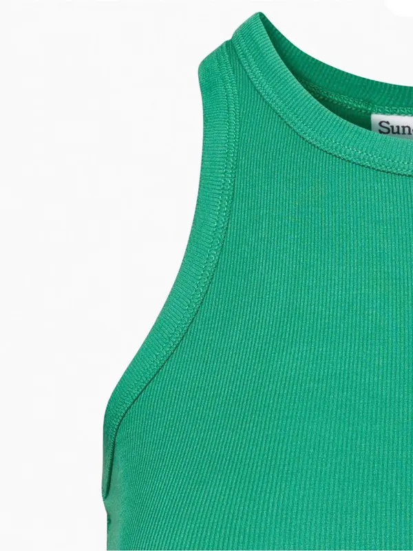 Aritzia Sundeh Honor Hip Tank - Green Ribbed Tank Top - Image 5