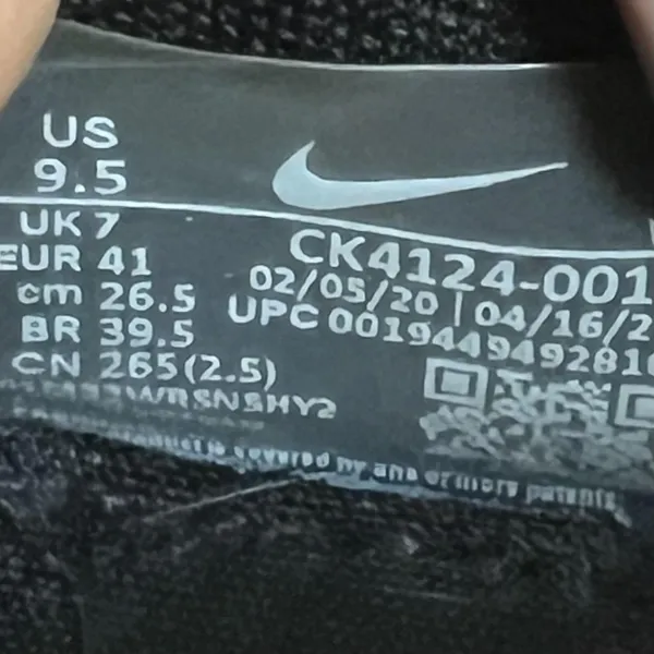 Nike Air Max Up Shoes Sneakers Womens Size 9.5 Black Iridescent Heel CK4124-001 - Image 5