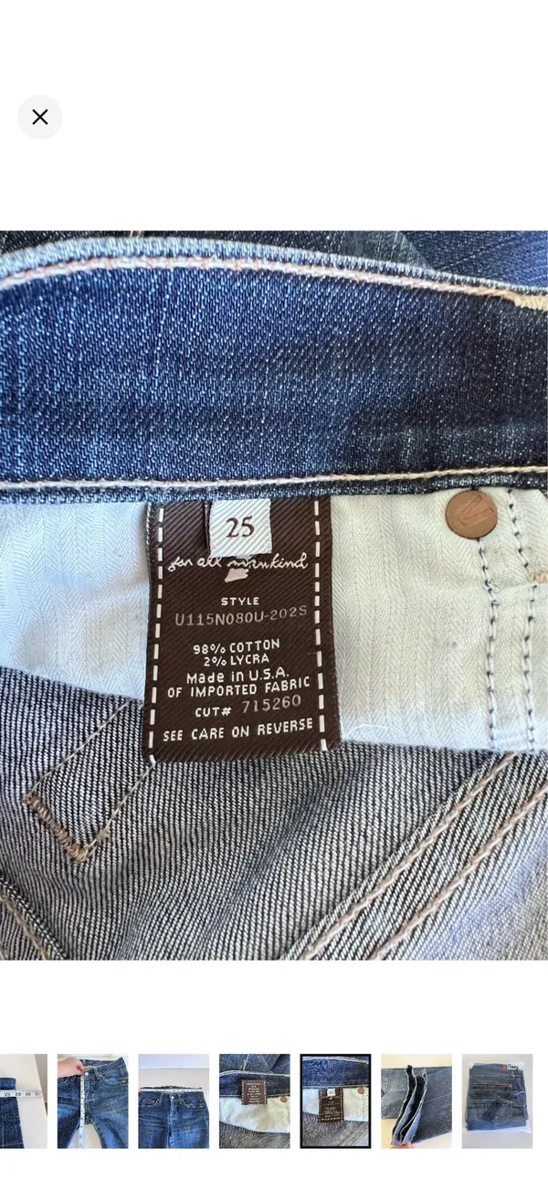7 for all mankind dojo size 25  - Image 8