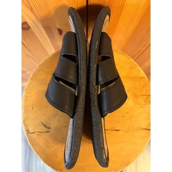 Sporto James Slides Sandals Women's Size Large 11-12 Black Comfort - Image 6