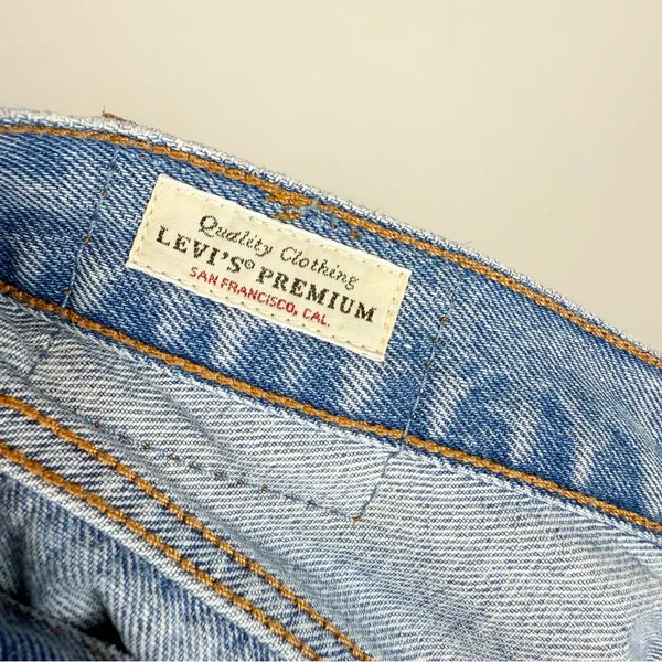 Levi’s Premium 501 Straight Leg Rigid Denim 100% Cotton Distressed Jeans Size 27 - Image 9