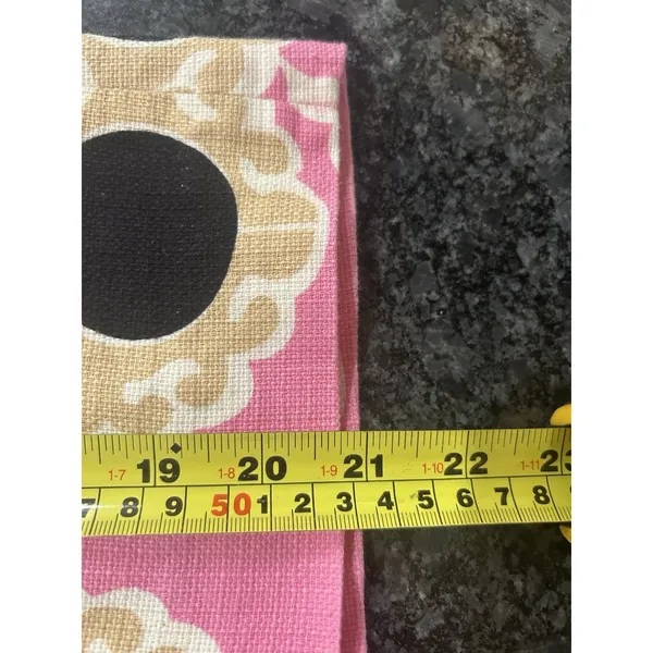LILLY PULITZER Skirt Sz 6 Pink Tan Black Medallion Print Lined Zip Preppy Beach - Image 5