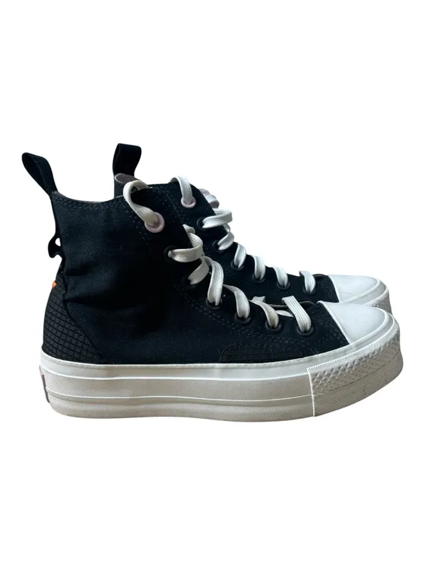 Converse CTAS Lift Hi Size 5 Women Black Pixel Purple Shoes High Platform - Image 2