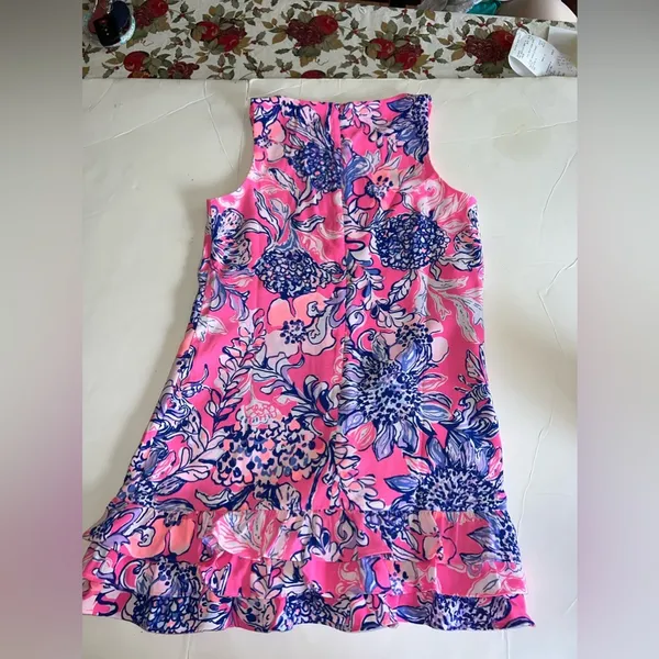 Lilly Pulitzer NWT Marla Romper Pink Tropics Sun Drenched Size 4 - Image 6