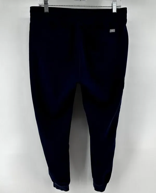 Figs Zamora Jogger Scrub Pants 29" FIONx Pockets Cargo Drawstring Navy Medium - Image 4