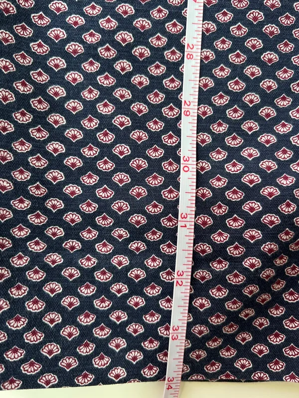 Gap Cropped Paperbag Waist Pants Navy Print Tie Waist Size 8 Capri - Image 15