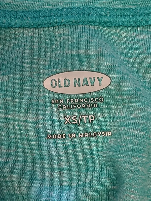 Old Navy Pullover Womens XS Blue 1/4 Zip Mock Neck Athletic Running Top - Image 6