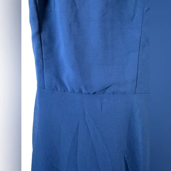 Lulus Navy Blue Strappy Mini Dress XS Fit Flare Wedding Guest Cocktail - Image 4