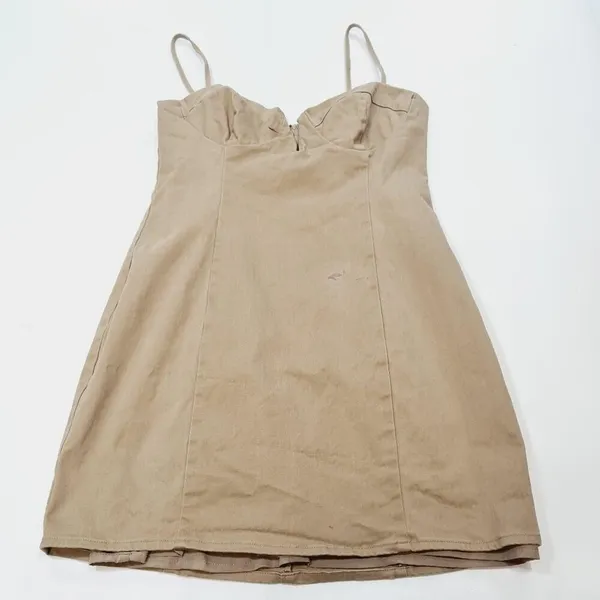 Superdown Renetta Mini Dress in Khaki Small - Image 3