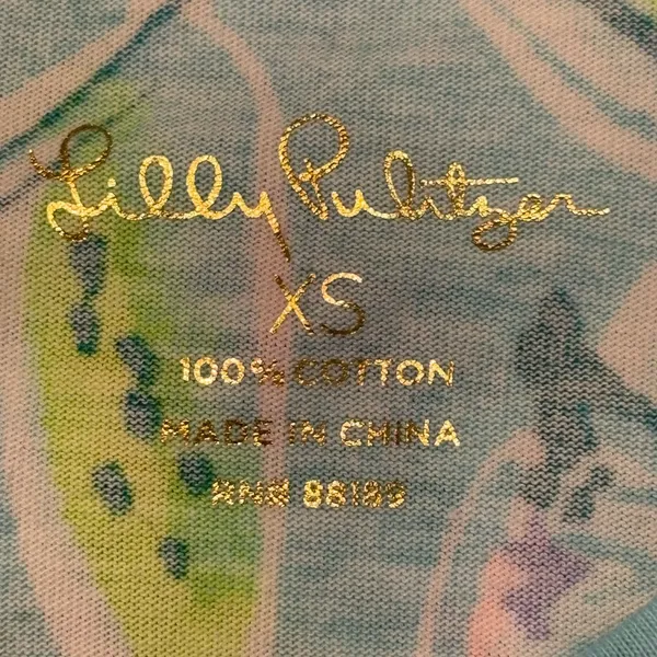 Lilly Pulitzer Bali Blue Beacon Long Sleeve Dress size XS NWT - Image 5