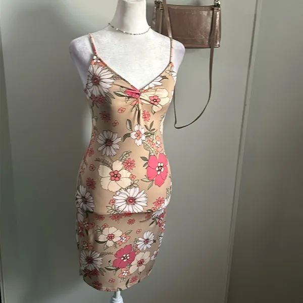 Ambiance Women’s Summer Spring Floral Sleeveless Stretch Slip Sundress - Image 4
