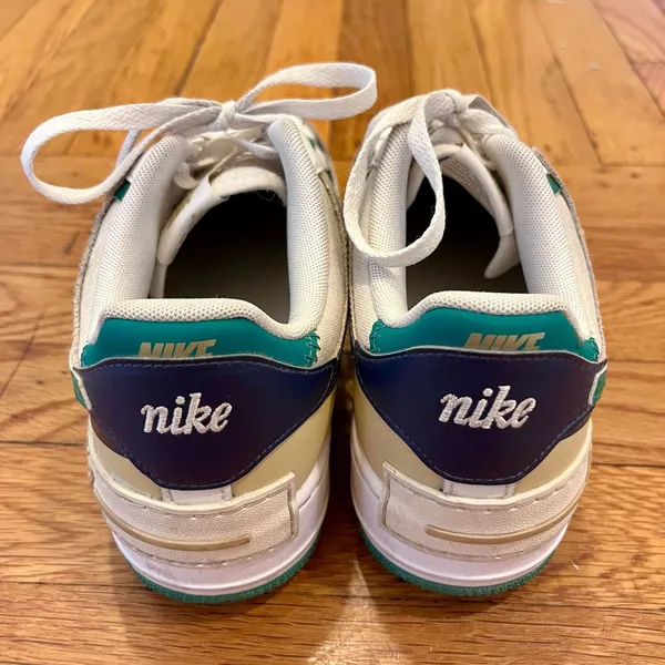 Nike Women's Air Force 1 Shadow Malachite/Midnight Navy Sneakers DZ1847-102 Sz 8 - Image 4