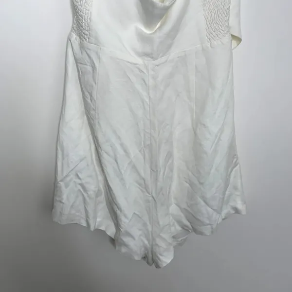 Amanda Uprichard Isadore Romper Linen White Womens XL Revolve - Image 11