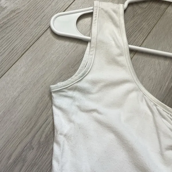 Amour Vert Tank Top cinched bust sleeveless womens White (small) contemporary - Image 7