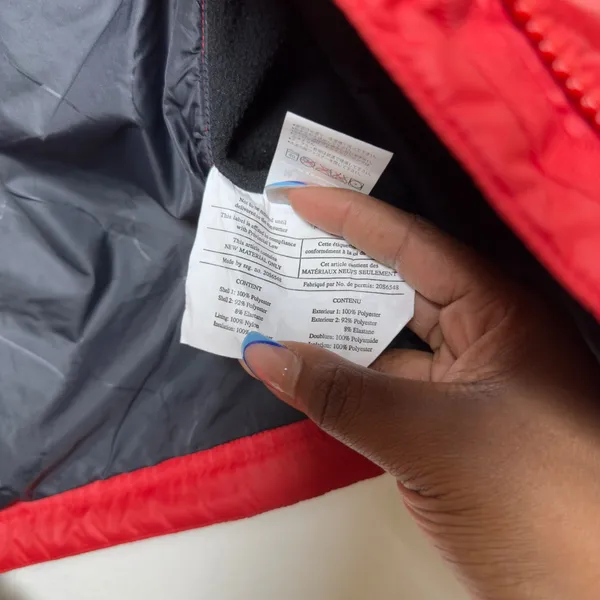 Marmot Women Polyester Vest Large Red Quilted‎ Full Zip Puffer Sleeveless Jacket - Image 9