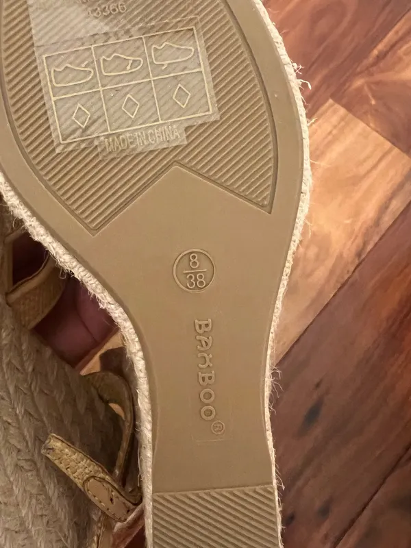 Bamboo Tan Platform Wedges - Image 5