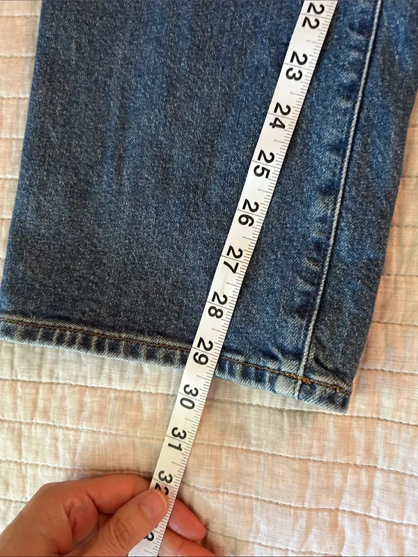 J. Crew Nipped straight high rise jean in semi stretch Bangkok med wash 28” - Image 9