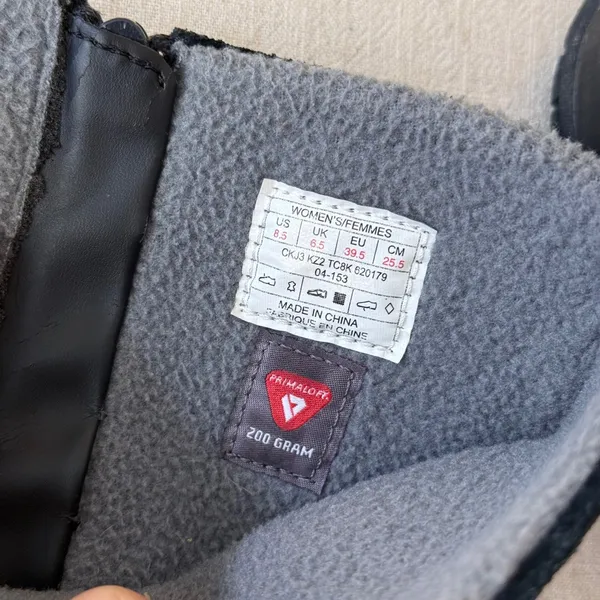 The North Face Anna Purna‎ 8.5 Black Tall Waterproof Primaloft Winter Boots - Image 5