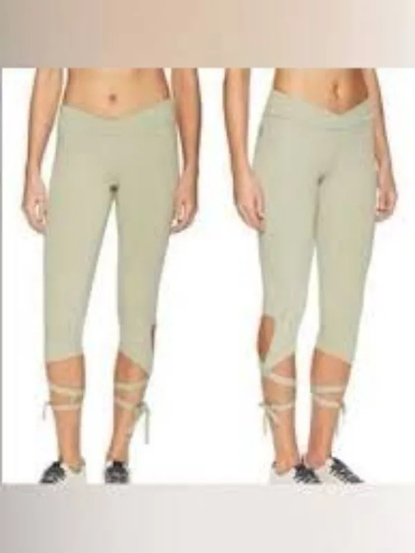 Free People FP Movement Turnout Crop Leggings Tie Leg Size Medium Women's - Image 2