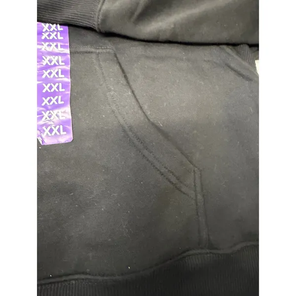 Members‎ Mark Womens Fleece Half Zip Pullover Black Relaxed Cropped XXL New - Image 3