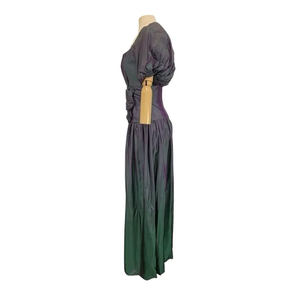 Vintage House of Bianchi 80s Formal Prom Evening Dress Size Large - Image 4