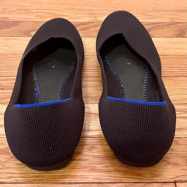 Rothy's The Point Black Pointed Toe Flats Size 11 Insoles Missing Slip On - Image 4