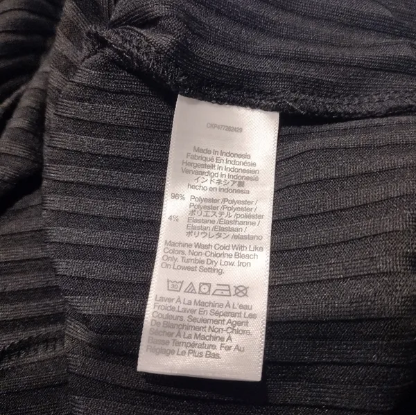 NEW Madewell Black Ribbed Square Neck Blouse - Image 4