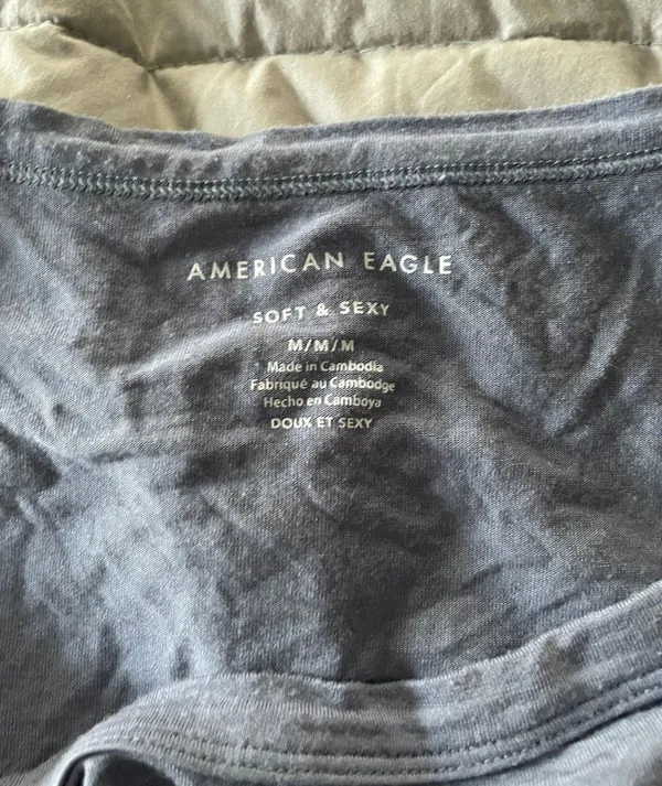 American Eagle Outfitters Cropped Soft + Sexy Tee - Image 2