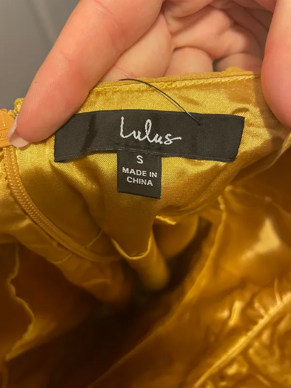 Yellow Mini Dress - Image 3