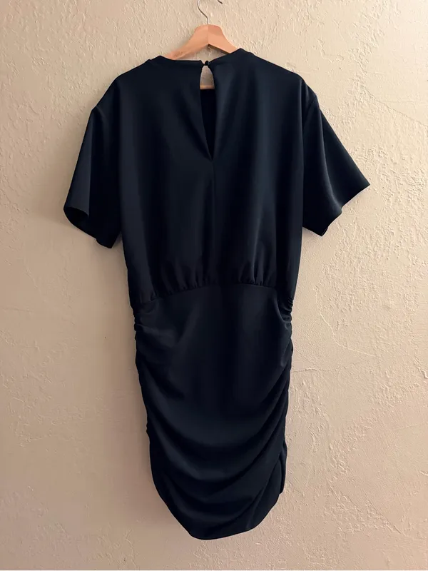 Abercrombie & Fitch Black Short-Sleeve Mini Dress - Image 2