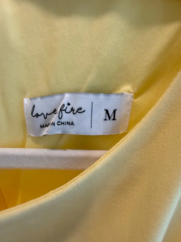 Love, Fire Pale Yellow Dress - Image 3