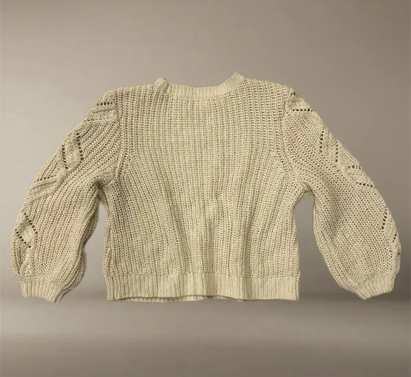 Maurice's 🎞️ Cream Cable Knit Crewneck Sweater in Women’s Sm - Image 4