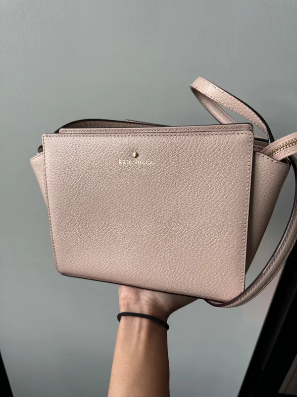 Kate Spade Light Pink Crossbody Bag Pebbled Leather Brand New - Image 4