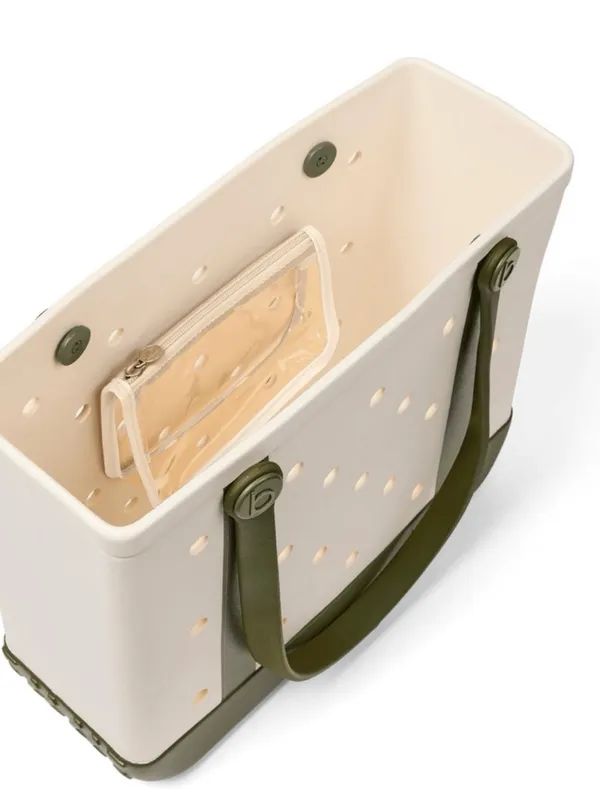NWT Original Bogg Bag Academy Moss Cream Olive Green Large Tote Sold Out - Image 3