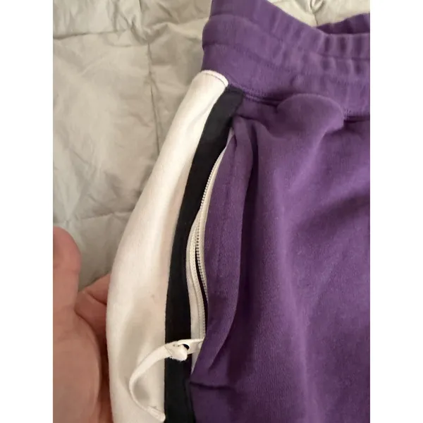 Nike Air Rare Purple White & Black Stripped Pants Large. - Image 12