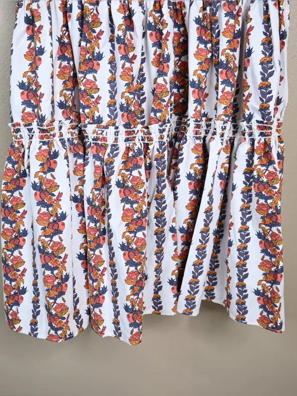 O.P.T. One Pretty Thing Women's M Daphne Floral Smocked Midi Dress NEW - Image 7