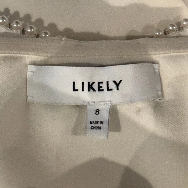 NEW LIKELY Helen Strapless Gown in White Size 8 - Image 13