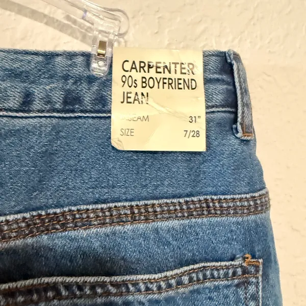 Carpenter 90’s boyfriend Classic Blue Denim Jeans - Image 4