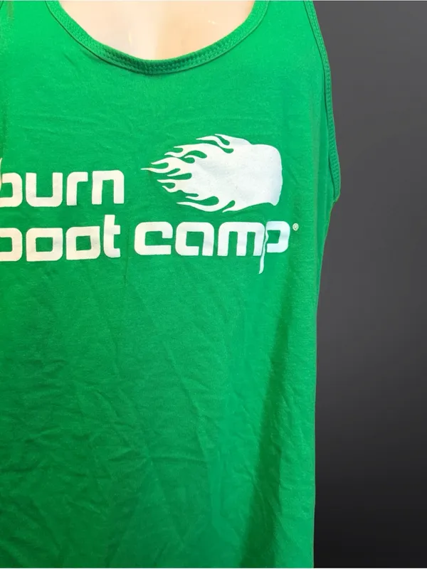 Burn Boot Camp Kelly Green Racerback Tank Top – XL - Image 8